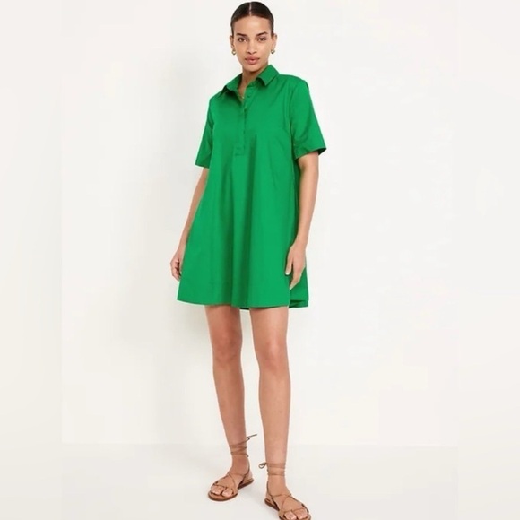 Old Navy Kelly Green A Line Trapeze Swing Cotton Summer Spring Mini Dress NWT XL - greenwatershopping.com Old Navy Kelly Green A Line Trapeze Swing Cotton Summer Spring Mini Dress NWT XL - greenwatershopping.com